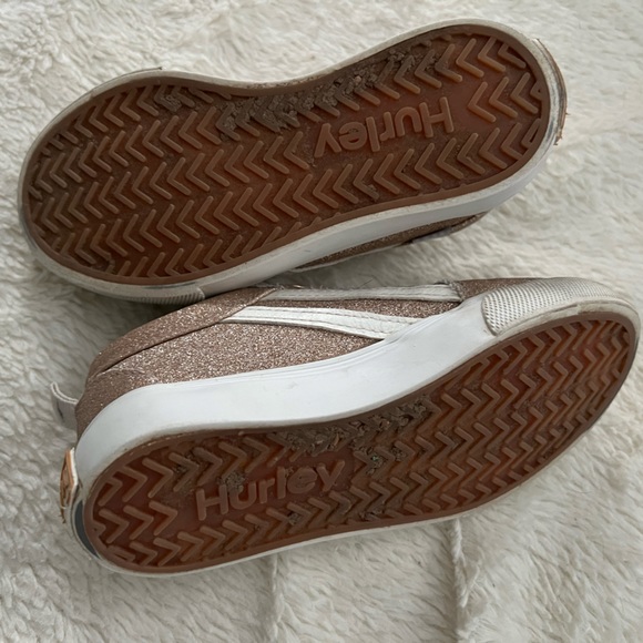 Hurley Girl’s Glitter Light Pink Shoes Size 10 - Picture 4 of 7